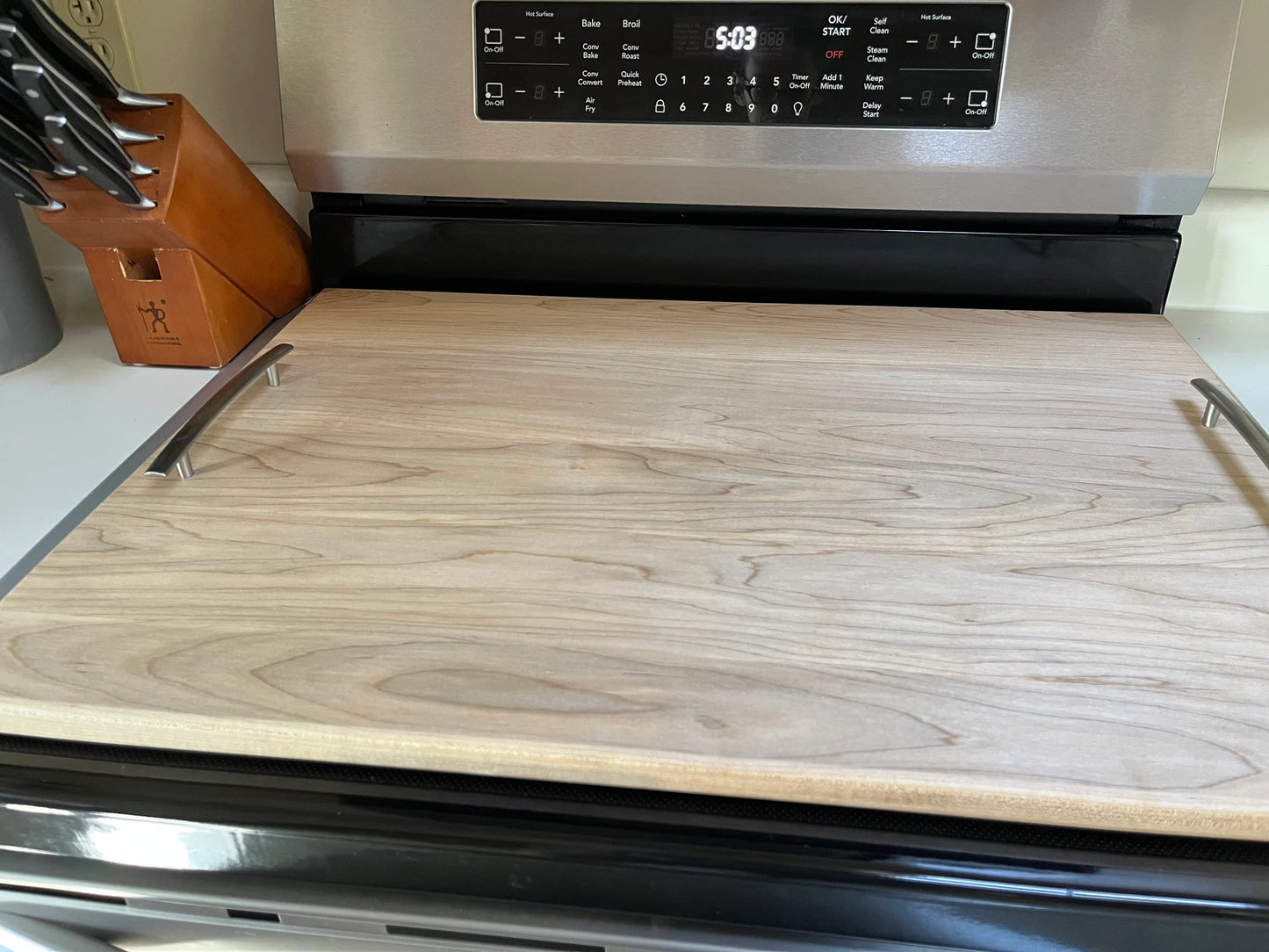 DIY Wooden Stove Top Cover 